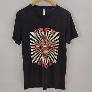 Freebird Tee Bella Canvas Size Medium Black Graphic Tee Short Sleeve